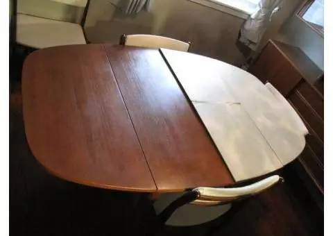 60s Danish Modern Dining Table and Chairs (6)