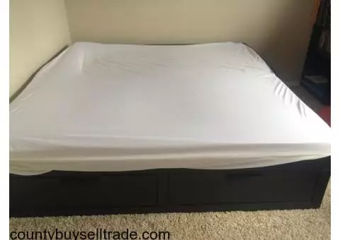 4" king sized memory foam mattress top.